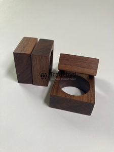 Elegante Anillo de Servilleta de Madera Clásico para Boda, Hecho a Mano, Duradero, Ecológico, Accesorios Decorativos Premium de Tradebyd - Product Image 3