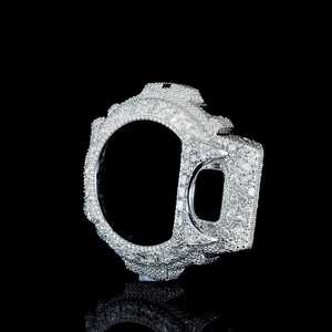 Luxury Handmade Iced Out Octagon <b>Watch</b> <b>Case</b> VVS Moissanite Bezel Mod Kit - Product Image 3