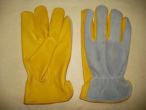 Gants de sécurité pour hommes avec logo personnalisé, paume antidérapante, pour travaux de construction et de conduite, en cuir - Product Image 2