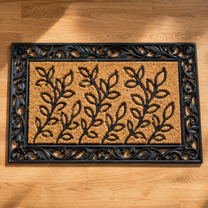 Durable Jute Door Mat Jacquard Loop Pile <b>Rubber</b> Backed Anti Slip Stain Resistant <b>Floor</b> Mat Bulk Supply - Product Image 2