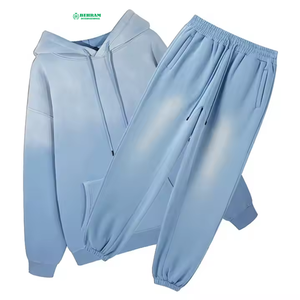Conjunto Deportivo Unisex BEHRAM INTERNATIONAL Negro, Manga Larga, con Capucha, Color Sólido, Informal, con Bolsillos Laterales y Cierre con Cordón - Product Image 5
