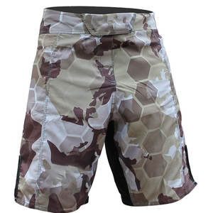 Custom Logo Front MMA <b>Shorts</b> for <b>Men</b> Canvas Fabric Spandex/Polyester Vintage Style <b>Elastic</b> <b>Waist</b> Anti-Wrinkle Breathable - Product Image 3