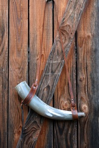 Shofar en corne de brebis naturelle, instrument de musique artisanal poli, trompette traditionnelle pour cérémonies religieuses - Product Image 3