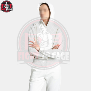 Conjunto Deportivo para Mujer, Estilo Zip en Color Blanco, Top Corto de Manga Larga, Producto Más Vendido, Top Corto y Pantalones Deportivos - Product Image 4