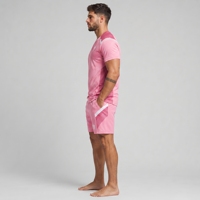 Vêtements de détente d'été respirants avec t-shirt imprimé et short pour hommes, ensembles d'été légers de haute qualité personnalisés