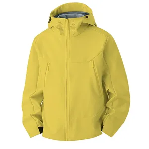 WHOLESALE PRODUCT Customized Men's Soft Shell <b>Waterproof</b> Windproof Lightweight <b>Long</b> Zipper <b>Jacket</b> - Product Image 1