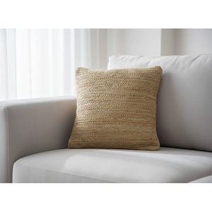 Natural Jute Woven Pillow <b>Cover</b> Modern Boho Decorative <b>Cushion</b> <b>Cover</b> for Sofa & Bed - Product Image 1