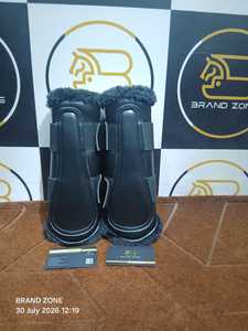 Botas Ecuestres BRAND ZONE de Cuero Patentado para Caballos, Botas Protectoras para Tendones con Neopreno de 8MM y Piel Sintética, Duraderas y Cómodas - Product Image 1