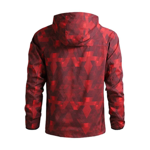 Custom Sublimation Print Camouflage Lightweight Training Jacket and <b>Pants</b> Bulk Discount Hooded Windbreaker Gym Wear Tracksuit - Product Image 3