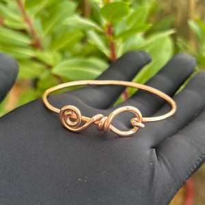Adjustable Copper Bangle <b>Bracelet</b> Handmade Ethnic Jewelry for <b>Women</b> Metal Crafts - Product Image 6