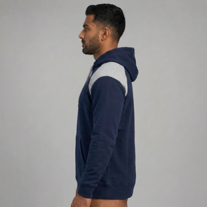 Sweat-shirts à capuche pour hommes 100% coton, streetwear, avec cordon de serrage, logo personnalisé, sweat-shirts à capuche pour hommes - Product Image 2