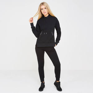 Conjunto Deportivo de Dos Piezas Personalizado para Mujer, Sudadera con Capucha de Forro Polar y Pantalones Deportivos, Ropa Deportiva Informal Lisa - Product Image 1