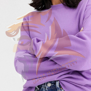 <b>Drop</b>-shoulder Women's Winter Spring Autumn Hooded Sweatshirt Casual Pocket Loose Fit Style 100% Cotton Customizable Hoodie - Product Image 3