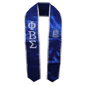 Étole bleue de remise de diplôme, écharpe d'honneur, accessoire de cérémonie de remise des diplômes, vêtement de célébration des réalisations académiques - Product Image 1