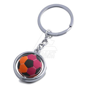 Porte-clés promotionnel en forme de ballon de football en caoutchouc souple, avec logo personnalisé, cadeau 2026 - Product Image 5