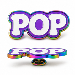 Diseño de Letras Tradicionales del Orgullo con Recubrimiento de Arcoíris Anodizado y Esmaltado Personalizado con Impresión UV para Souvenir - Product Image 2