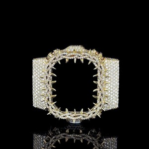 Montre DRE254 Hyper Shine Custom Mod avec boîtier en alliage, style cristal, luxe, nouvelle génération, streetwear, montre-bracelet GSHOK MOISSANITE, jour et date - Product Image 2