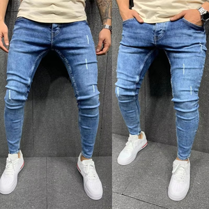 Jeans amples pour hommes, respirants, à prix abordable, vente en gros, OEM, mode, longueur intégrale, style Hip Hop, taille basse, personnalisables - Product Image 2