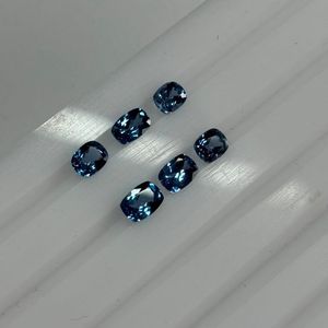 Spinelle bleue cobalt naturelle de qualité supérieure, taille coussin, 1 à 2 carats, non chauffée, provenance Tanzanie, excellente qualité, vente en gros - Product Image 4