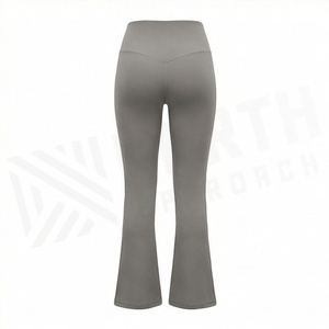 Pantalons de yoga taille haute personnalisés pour femmes, leggings de sport évasés pleine longueur, vêtements de fitness grande taille pour femmes - Product Image 2