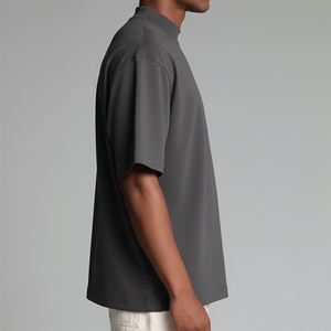 Top Trending <b>Men's</b> Oversized Streetwear T-<b>shirts</b> 100% Cotton Custom DTF Printed Logo Hip Hop Style Solid Breathable Quick Dry - Product Image 5