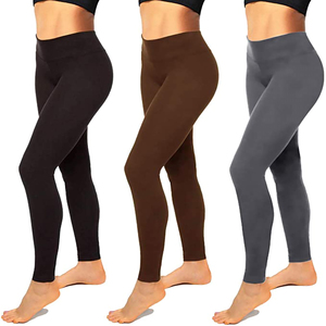 Custom High-Waisted Workout Pants Solid Pattern Sport Gym Yoga <b>Leggings</b> with Scrunch Leg Feature Fitness Clothing - Product Image 6