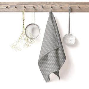 Serviettes de cuisine en coton tissé de haute qualité 100% coton, fabriquées en Inde, taille et couleur personnalisées, motif uni, design gaufré - Product Image 6