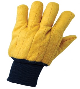 Guantes de Trabajo Amarillos, Guantes de Forro Polar Dorados, Guantes de Trabajo Resistentes de 24oz, Guantes de Algodón Acolchado de Doble Capa, Guantes Amarillos para Trabajo Pesado - Product Image 6