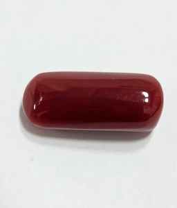 Coral Rojo Natural Italiano en Forma de Cápsula, Color Sangre, Gema de Primera Calidad, Gema Suelta para Joyería - Product Image 5