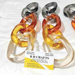 Chaînes en résine personnalisables, très grandes et aux couleurs claires, maillons en résine multicolores de grande taille disponibles. - Product Image 2