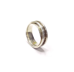 Bague tournante artisanale en argent sterling 925 - Bague anti-stress unisexe pour soulager l'anxiété et le stress - Product Image 3