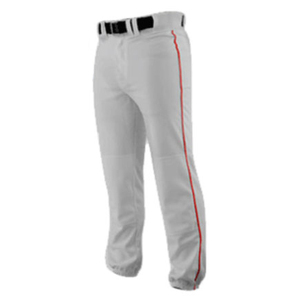 Uniforme de Béisbol Personalizado para Hombre, Camiseta Blanca, Pantalones Grises, Número Rojo 3, Cierre de Botones, Manga Corta, Poliéster Transpirable - Product Image 3