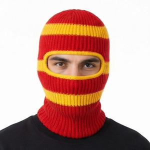 Pasamontañas de Punto Cálido para Invierno, Personalizado al por Mayor, 100% Algodón, Ropa de Exterior, Máscara Facial Completa de Punto, Unisex, Transpirable - Product Image 4