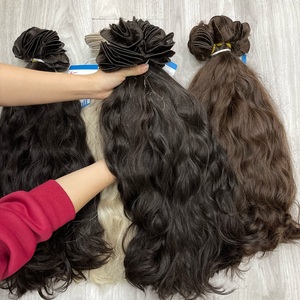Articles incontournables : Tissage noué à la main, diverses couleurs, texture douce, sans nœuds, 100% cheveux humains vietnamiens, haute qualité - Product Image 5