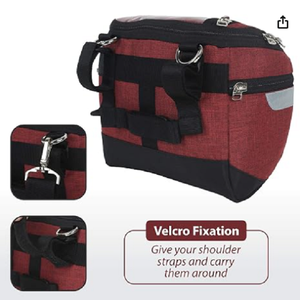 Universal <b>Bicycle</b> Handlebar Storage Bag Waterproof Phone Holder Front <b>Frame</b> Cycling Bag for MTB Road Bike Travel Red - Product Image 5
