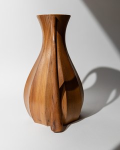 Jarrón de Flores Moderno de Madera de Acacia Hecho a Mano TIMELESS CRAFT TS-1064, Decoración de Mesa para Bodas, Decoración Rústica y Elegante para el Hogar - Product Image 2