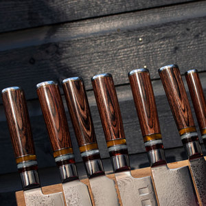 Ensemble de couteaux de cuisine en acier Damas avec manche ergonomique pour chefs professionnels et passionnés de cuisine à domicile - Product Image 5