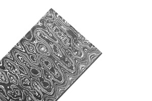 Lame de couteau droite en acier Damas, vierge, de type Biller Bar, pour fabrication artisanale - Personnalisable ODM/OEM, qualité industrielle DIY, 3mm, 10 pouces - Product Image 2