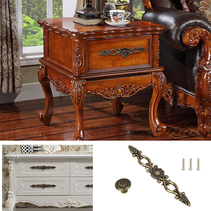 Tiradores Decorativos de Metal para Muebles, Tiradores de Cajones de Estilo Antiguo, Tiradores de Puerta de Armario para el Hogar - Product Image 6