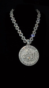 Chaîne cubaine en argent sterling 925 pour homme, style hip-hop, entièrement sertie de moissanite, plaquée or 10 carats, certifiée IGI, luxe - Product Image 1