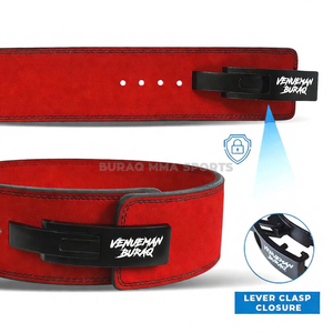 Ceinture de musculation pour entraînement en salle, en caoutchouc naturel et PVC, imperméable, coupe-vent, unisexe, logo et couleur personnalisés par BURAQ MMA SPORTS - Product Image 2