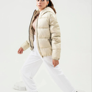 Women's Hooded Quilted <b>Jacket</b> <b>Waterproof</b> Windproof Breathable Eco-Friendly Quick Dry Customizable Logo Detachable Hat OEM <b>Winter</b> - Product Image 5