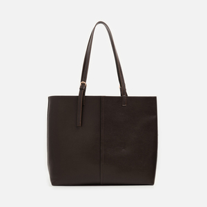 Bolso Tote de PU Crema, Estilo Minimalista, Abierto por Arriba, para Uso Diario, Todas las Temporadas, Bolso Tote para Mujer - Product Image 4