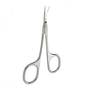 Ciseaux à cuticules personnalisés pour droitiers, en acier inoxydable allemand, finition Dall, lame courbée et tranchante, ciseaux à cuticules pour nail art - Product Image 5