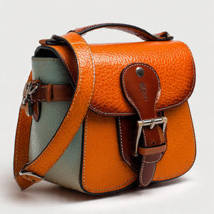 Bolso de Hombro Tipo Saddle Pequeño de Cuero Genuino para Mujer, Impermeable, de Alta Calidad - Product Image 5