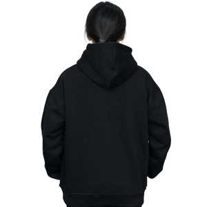Sudaderas con Capucha de Poliéster y Algodón Estampadas para Mujer, Sudadera Negra Informal, Corte Holgado, Manga Larga, Ropa Cómoda y a la Moda - Product Image 3
