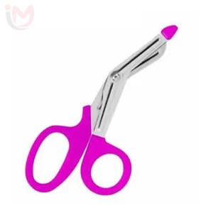 Tijeras Quirúrgicas de Acero Inoxidable con Mango Rosa, Instrumento Manual para Uso Médico, Reutilizables - Product Image 3