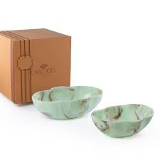 Handmade Polished <b>White</b> Wood <b>Bowl</b> Modern Design Durable Non-Toxic Salad Party Food <b>Serving</b> Gift <b>Bowl</b> for Housewarming - Product Image 5
