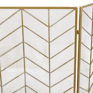 Écran de protection pliable en métal à chevrons pour foyer, grille de protection résistante à la chaleur, protection contre les étincelles, bouclier décoratif pour foyer - Product Image 4