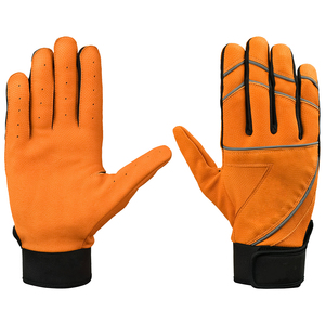 Gants de baseball unisexes de couleur orange magnifique avec étiquette privée personnalisable, respectueux de la peau, élégants et confortables, gants de softball - Product Image 4